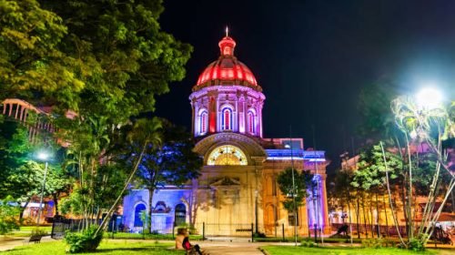 The National Pantheon of Heroes and oratory of the Virgin Our Lady Saint Mary in Asuncion, Paraguay